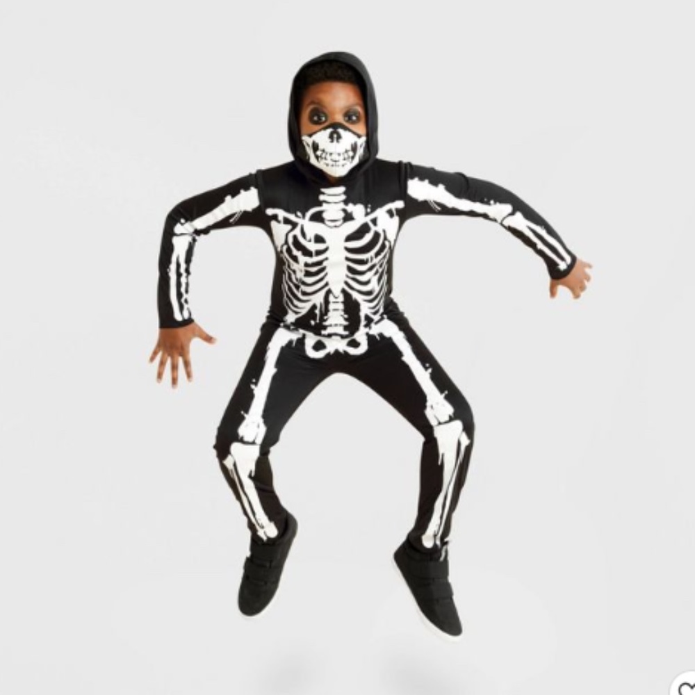 Kids' Skeleton Halloween Costume Jumpsuit - Hyde & EEK! Boutique™